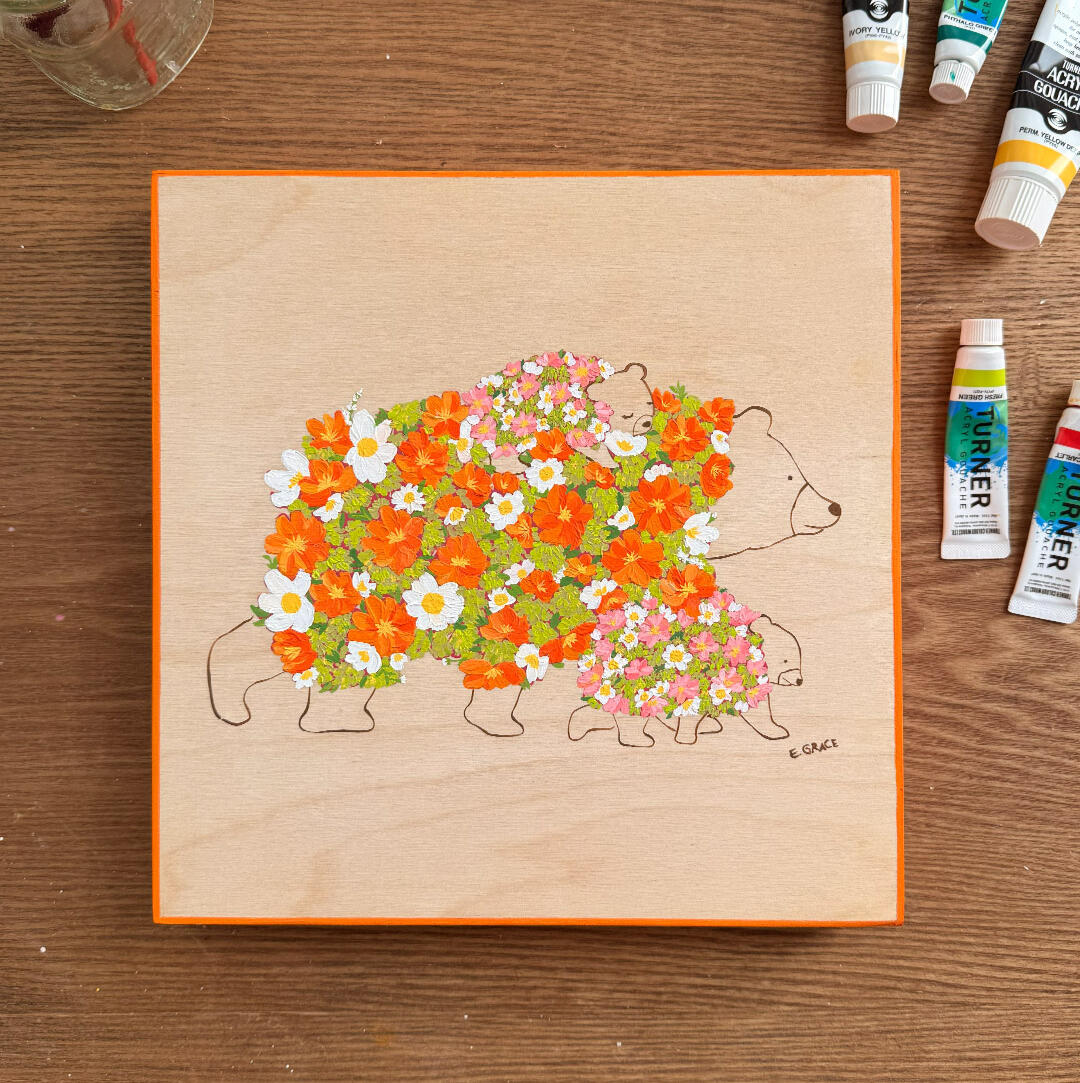 Mama Bear and Her Babies