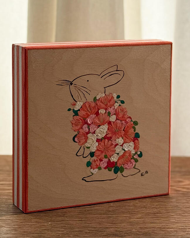 Momo The bunny with a witty sense of humor. She always notice the details of her surroundings.